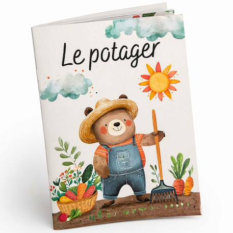 Puzzle magique à l'eau enfant 54 pièces coloriage réutilisable Le Pique-nique+Le Potager+Les abeilles+Les Papillons 9 - vertbaudet enfant 