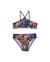 Bikini fille en maille de style graffiti Noir 1 - vertbaudet enfant 
