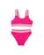 Bikini fille en maille avec relief floral Rose 1 - vertbaudet enfant 