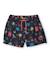 Short de bain garçon en tissu tissé avec motifs skate Noir 1 - vertbaudet enfant 