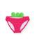 Bas de bikini fille en maille avec détail de petites feuilles Rose 1 - vertbaudet enfant 