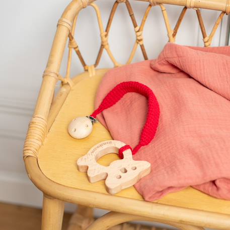 Coffret de 3 hochets en coton et bois naturel Elephant+Koala+Lapin 9 - vertbaudet enfant 