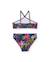 Bikini fille en maille de style graffiti Noir 2 - vertbaudet enfant 