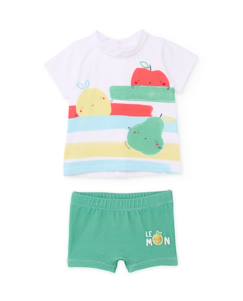 Maillot de bain en tricot pour bébé avec motif fruits  - vertbaudet enfant