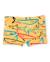 Maillot de bain pour garçon en maille avec imprimé requins Jaune 2 - vertbaudet enfant 