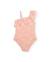 Maillot de bain fille en maille au design asymétrique Orange 1 - vertbaudet enfant 