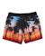 Short de bain garçon en tissu tissé avec palmiers contrastés Noir 2 - vertbaudet enfant 