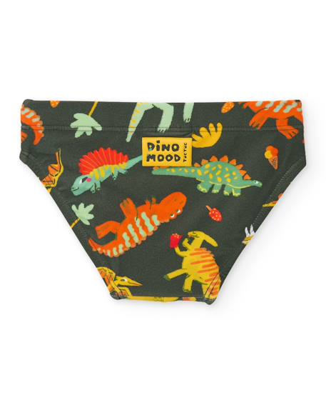 Maillot de bain pour garçon en maille et tissu extensible Vert 2 - vertbaudet enfant 