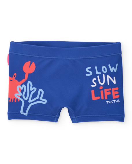 Maillot de bain pour garçon en maille avec tissu extensible Bleu 2 - vertbaudet enfant 