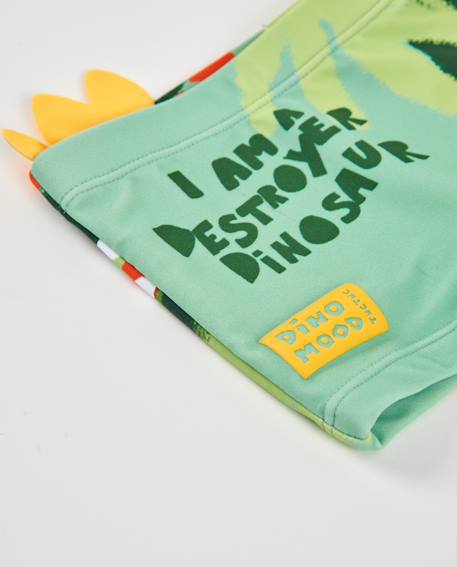 Maillot de bain pour garçon en maille avec détails en relief Vert 4 - vertbaudet enfant 