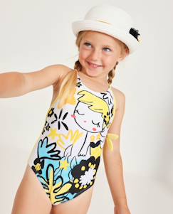 Maillot de bain pour fille en maille avec détail sur le côté  - vertbaudet enfant