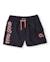 Short de bain garçon en tissu tissé avec imprimé latéral Noir 1 - vertbaudet enfant 