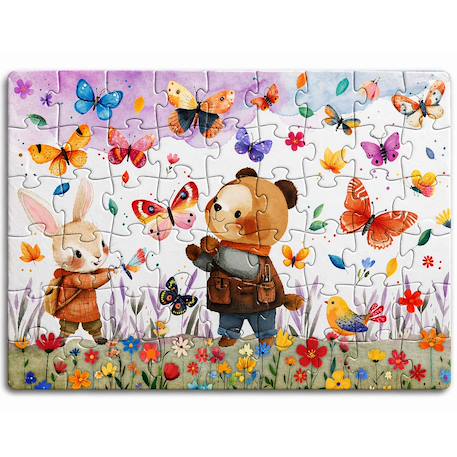 Puzzle magique à l'eau enfant 54 pièces coloriage réutilisable Le Pique-nique+Le Potager+Les abeilles+Les Papillons 20 - vertbaudet enfant 