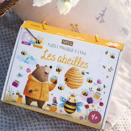 Puzzle magique à l'eau enfant 54 pièces coloriage réutilisable Le Pique-nique+Le Potager+Les abeilles+Les Papillons 18 - vertbaudet enfant 