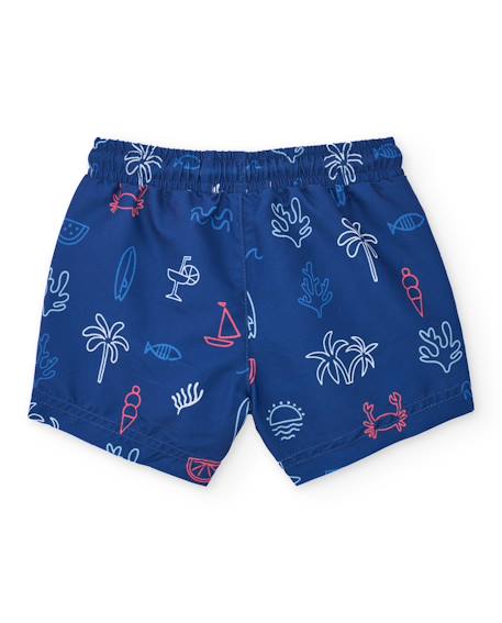 Maillot de bain pour garçon en toile avec tissu léger Bleu 2 - vertbaudet enfant 