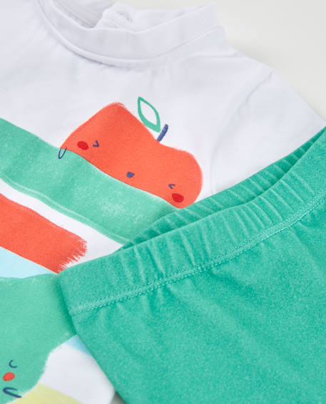 Maillot de bain en tricot pour bébé avec motif fruits Blanc 6 - vertbaudet enfant 