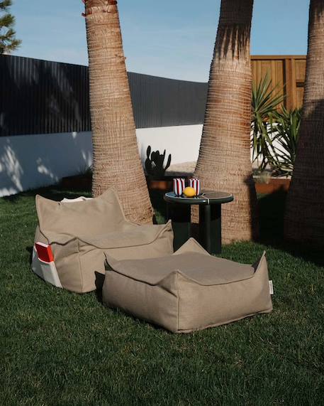 Pouf extérieur enfant carré coussin de sol outdoor Azure+Dune+Herba+Pomegranate+Seashell+Terra 12 - vertbaudet enfant 