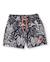 Short de bain garçon en tissu tissé avec imprimé tropical Noir 1 - vertbaudet enfant 