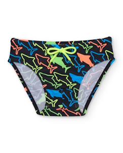 -Maillot de bain garçon en maille avec cordon de serrage réglable