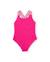 Maillot de bain fille en maille avec bretelles croisées Rose 1 - vertbaudet enfant 