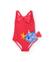 Maillot de bain en maille pour fille avec grand nœud Rouge 2 - vertbaudet enfant 