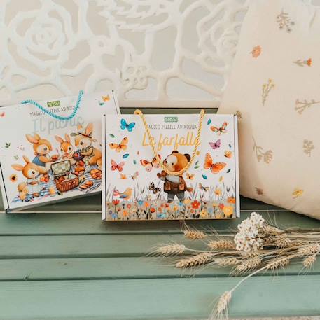 Puzzle magique à l'eau enfant 54 pièces coloriage réutilisable Le Pique-nique+Le Potager+Les abeilles+Les Papillons 6 - vertbaudet enfant 