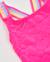 Maillot de bain fille en maille avec bretelles croisées Rose 3 - vertbaudet enfant 