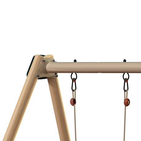 Portique balançoire avec toboggan - techwood harmonie billy pour enfants Bleu 4 - vertbaudet enfant 