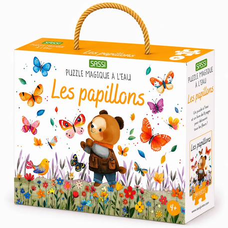 Puzzle magique à l'eau enfant 54 pièces coloriage réutilisable Le Pique-nique+Le Potager+Les abeilles+Les Papillons 19 - vertbaudet enfant 