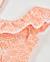 Maillot de bain fille en maille au design asymétrique Orange 3 - vertbaudet enfant 
