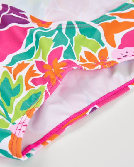 Maillot de bain fille en maille avec nœud décoratif Rose 5 - vertbaudet enfant 
