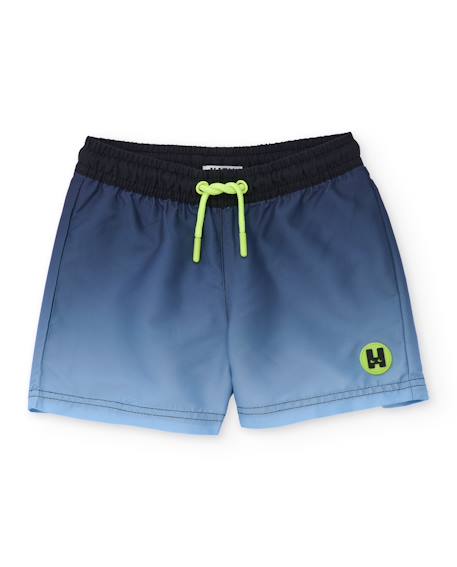 Garçon-Short de bain garçon en tissu tissé avec cordon de serrage réglable