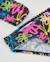 Bikini fille en maille de style graffiti Noir 4 - vertbaudet enfant 
