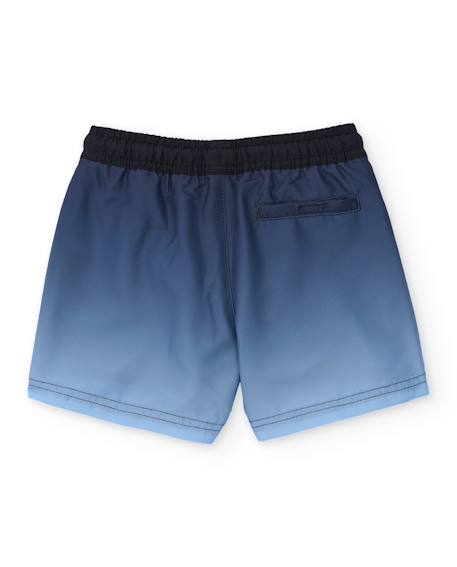 Short de bain garçon en tissu tissé avec cordon de serrage réglable Bleu 2 - vertbaudet enfant 