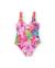 Maillot de bain fille en maille avec nœud décoratif Rose 3 - vertbaudet enfant 