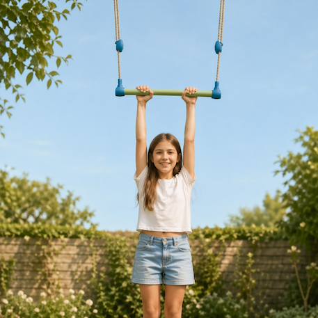 Trapèze pour portique balançoire 1.90 / 2,50 m. Pour enfants Vert 3 - vertbaudet enfant 
