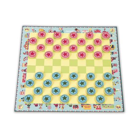 Jeu de société 2 en 1 dames et petits chevaux Multicolore 5 - vertbaudet enfant 