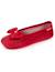 Chaussons ballerines microvelours semelle ultra souple mousse à mémoire forme Noir+Pois gris+Rouge 18 - vertbaudet enfant 