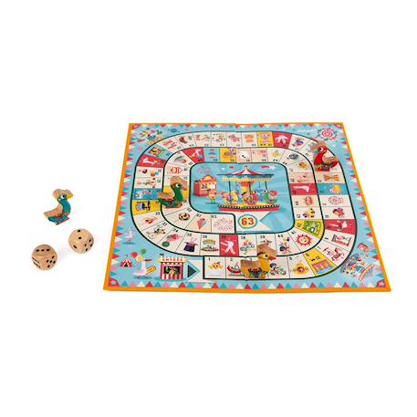 Jeu de l'oie carrousel Bleu 3 - vertbaudet enfant 
