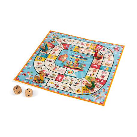 Jeu de l'oie carrousel Bleu 5 - vertbaudet enfant 