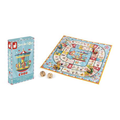 Jeu de l'oie carrousel Bleu 6 - vertbaudet enfant 