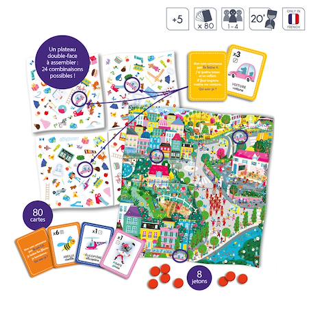 Jeu cherche et trouve les lettres Bleu 3 - vertbaudet enfant 