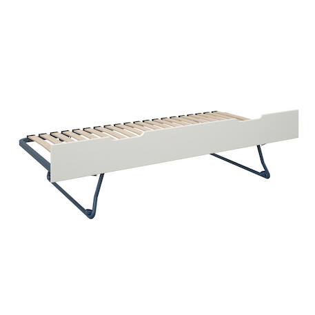 Tiroir lit gigogne façade pin massif  achille Blanc 3 - vertbaudet enfant 