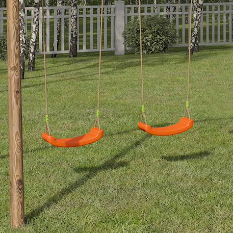 Balançoire plastique pour portique balançoire 2 m - 2,5 m pour enfants Orange 3 - vertbaudet enfant 