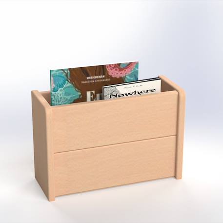 Etagère caisson suspendue en hêtre naturel  armand Bois naturel 3 - vertbaudet enfant 