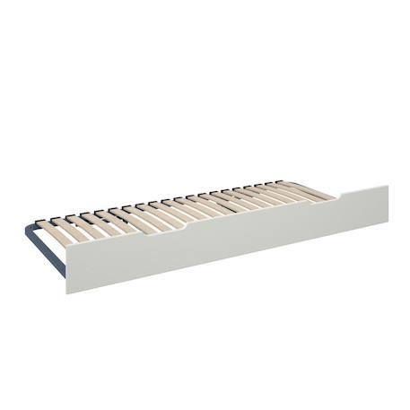 Tiroir lit gigogne façade pin massif  achille Blanc 2 - vertbaudet enfant 