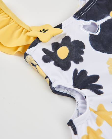 Maillot de bain en maille pour fille avec design asymétrique Noir 3 - vertbaudet enfant 