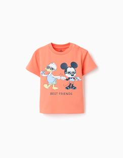 -T-shirt en coton avec imprimé mickey & donald