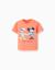 T-shirt en coton avec imprimé mickey & donald Orange sombre 1 - vertbaudet enfant 