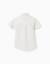 Chemise à manches courtes en lin et coton Blanc+Bleu clair 2 - vertbaudet enfant 